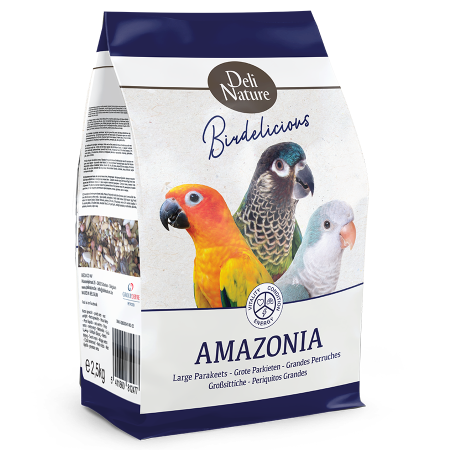 Deli Nature Burdelicious Grote Parkiet Amazonia 2,5 KG