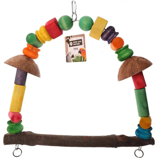 Back Zoo Nature Parrot Coconut Swing XL